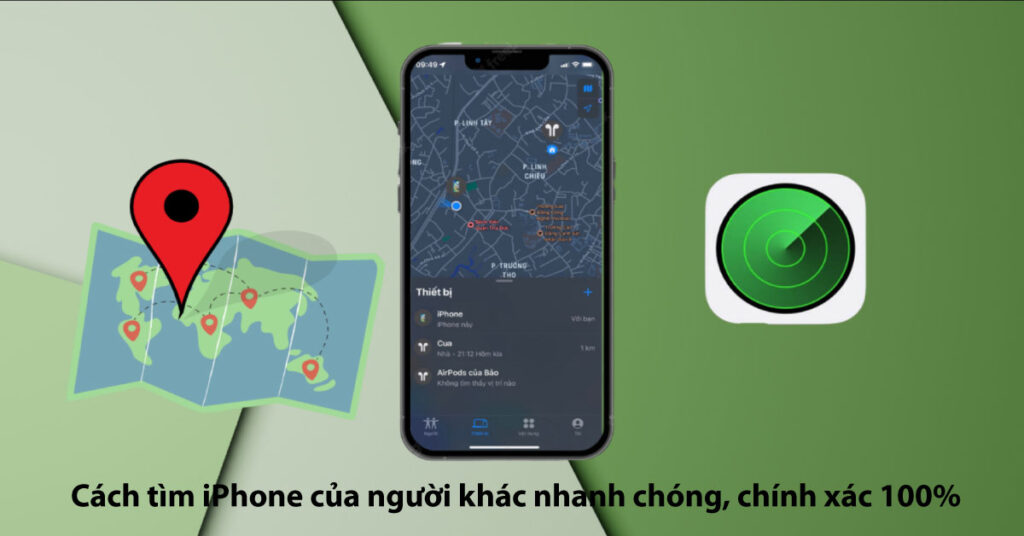 cách tìm iphone của người khác