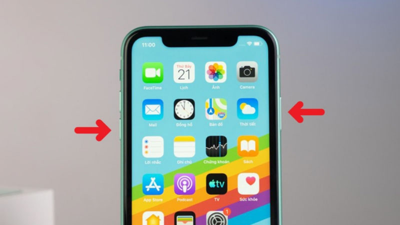 chụp màn hình iphone