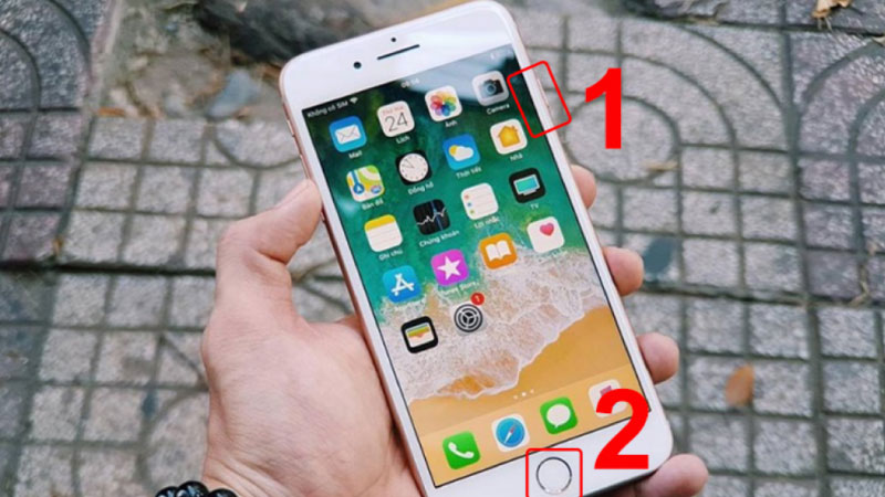chụp màn hình iphone