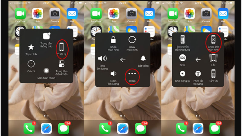 chụp màn hình iphone