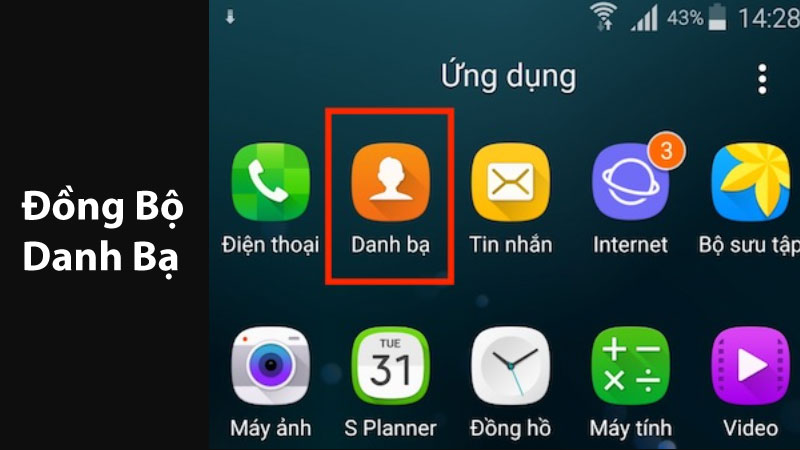 đồng bộ danh bạ