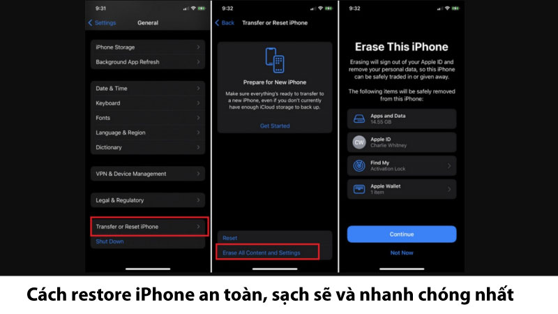 restore iphone