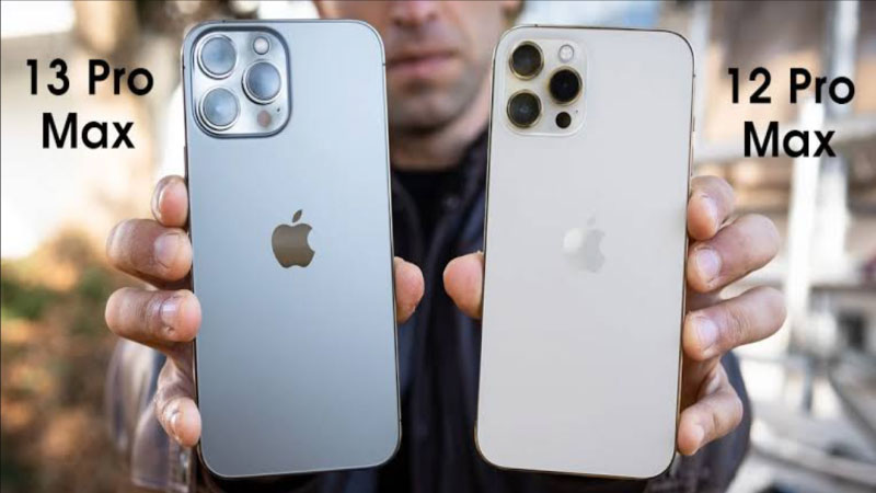 so sánh iphone 12 pro max và 13 pro max
