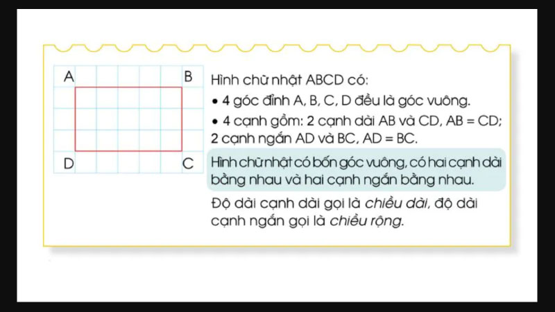 tính chu vi hình chữ nhật