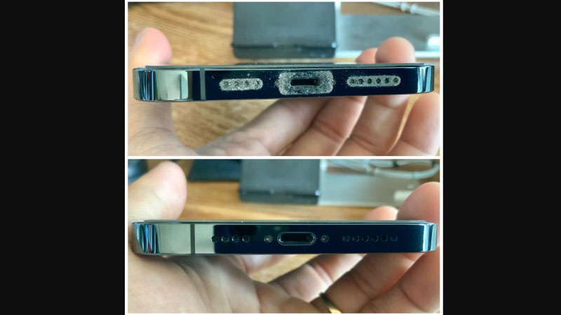 vệ sinh loa iphone