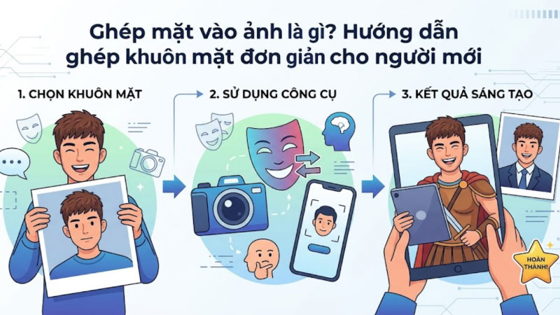 Ứng dụng ghép mặt vào ảnh bằng AI