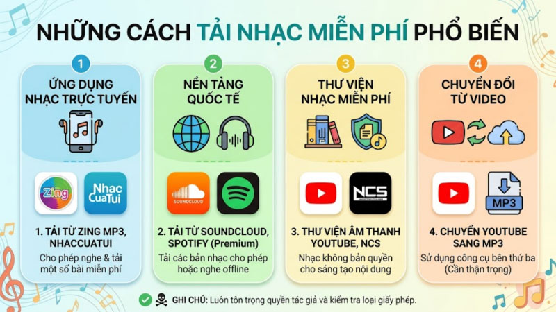 Cách tải nhạc miễn phí