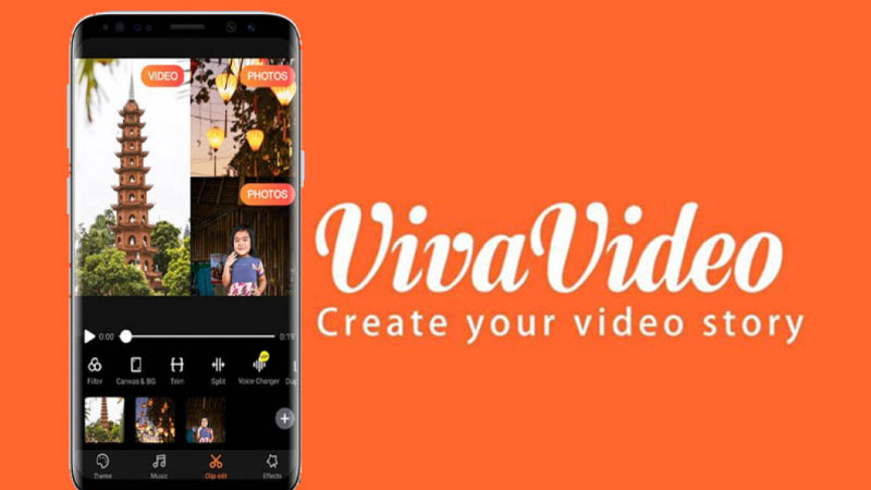 Giao diện ứng dụng VivaVideo