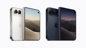 iPhone Duo màu Trắng Ánh Sao và Trời Đêm nhìn từ mặt trước và mặt sau